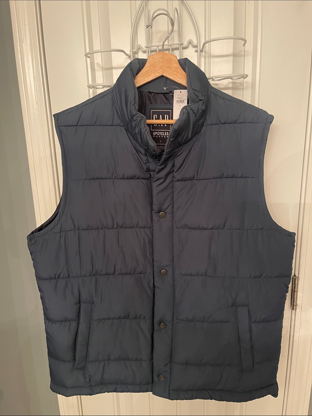 GAP Men's Navy Quilted Down Puffer Vest